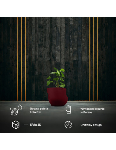 Donica Cut My Side Maroon Poli 13 cm