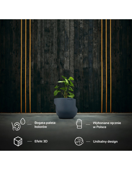 Donica Cut My Side Midnight Gray 13 cm