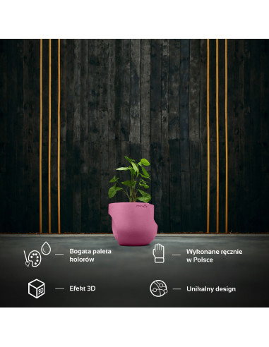 Donica Cut My Side Candy Pink Poli 13 cm