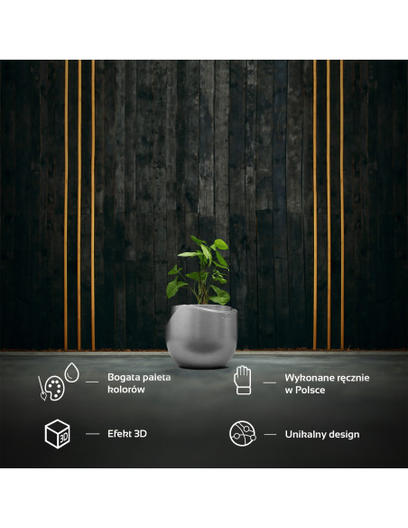 Donica Cut My Top Silver Poli 13 cm