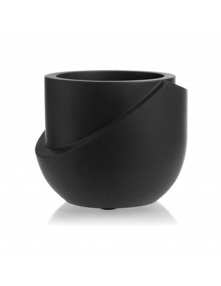 Donica Cut My Top Black Matt Poli 13 cm