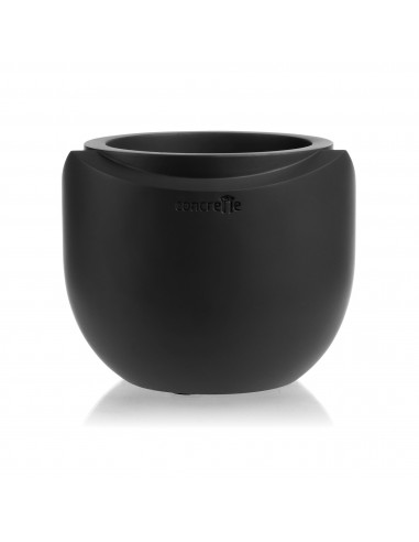 Donica Cut My Top Black Matt Poli 13 cm