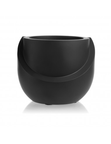 Donica Cut My Top Black Matt Poli 13 cm