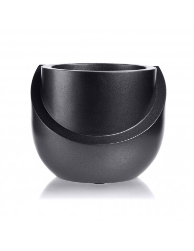 Donica Cut My Top Black Metallic 13 cm