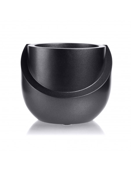 Donica Cut My Top Black Metallic 13 cm