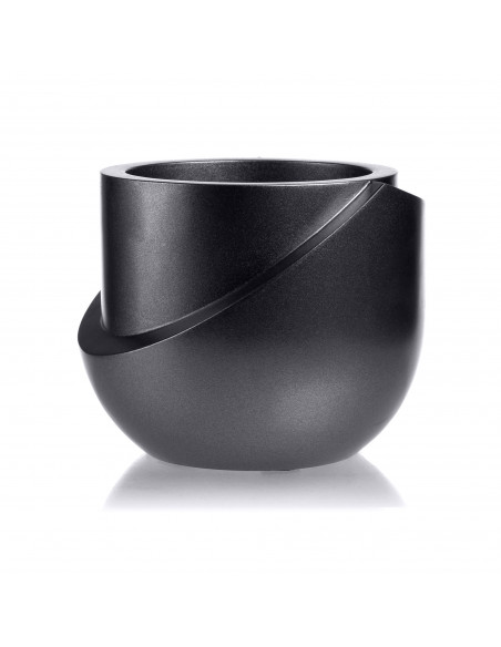 Donica Cut My Top Black Metallic 13 cm