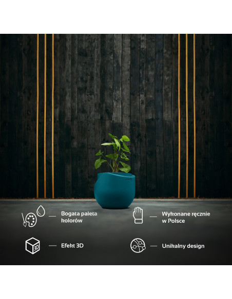 Donica Cut My Top Dark Turquoise Poli 13 cm