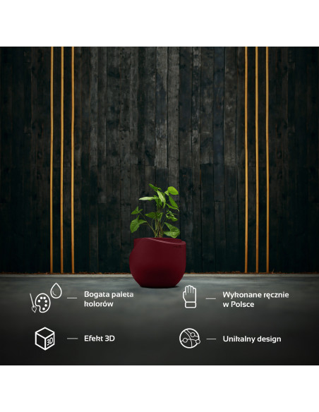 Donica Cut My Top Maroon Poli 13 cm