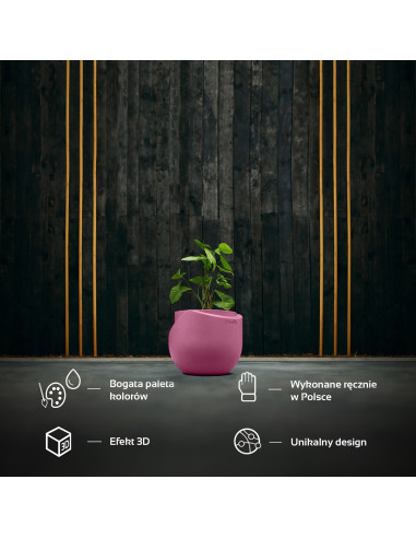 Donica Cut My Top Candy Pink Poli 13 cm