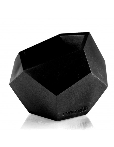 Donica Square Geometric Black Metallic Poli 12 cm
