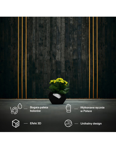 Donica Square Geometric Black...