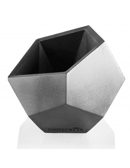 Donica Square Geometric Steel Poli 12 cm