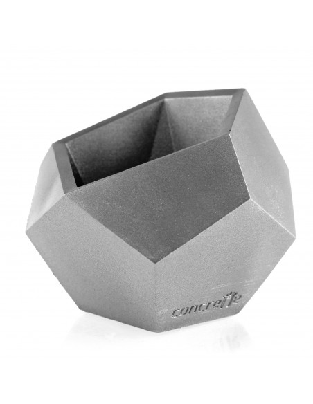 Donica Square Geometric Silver Poli 12 cm