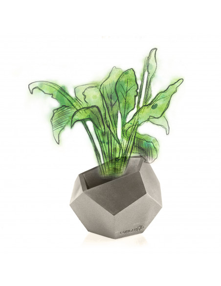 Donica Square Geometric Brass Poli 12 cm