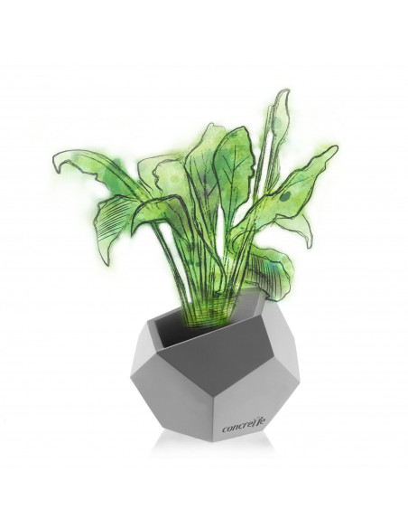 Donica Square Geometric Unpainted 12 cm