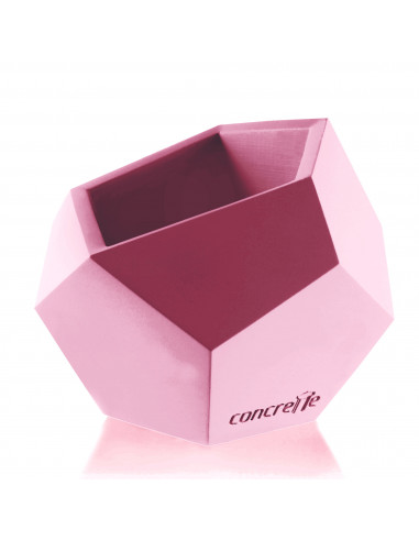 Donica Square Geometric Candy Pink Poli 12 cm