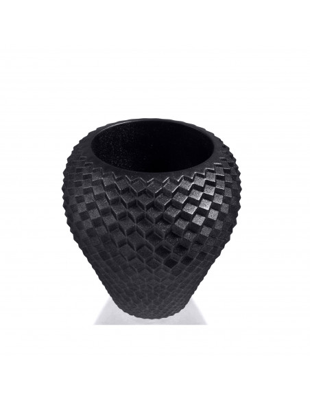 Donica Cone Black Metallic Poli 10 cm