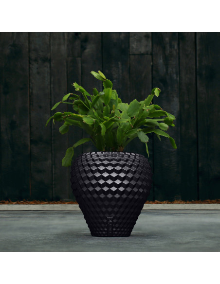 Donica Cone Black Metallic Poli 10 cm