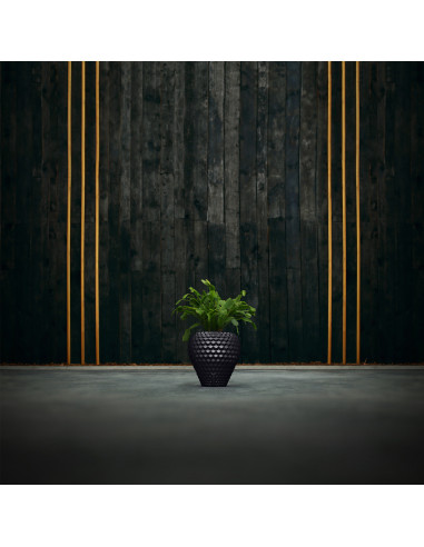 Donica Cone Black Metallic Poli 10 cm