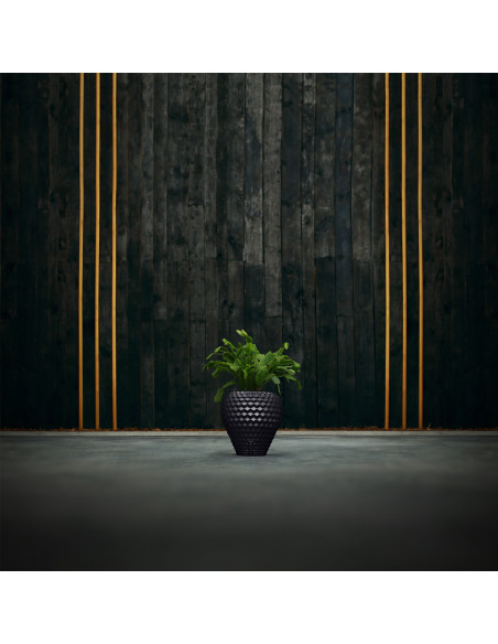 Donica Cone Black Metallic Poli 10 cm