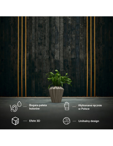 Donica Rack Brass Poli 13 cm