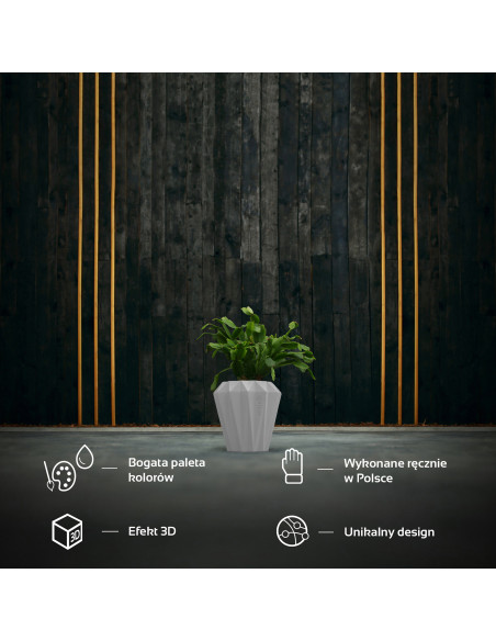 Donica Rack White Poli Matt 13 cm