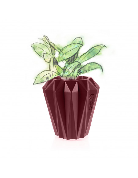 Donica Rack Maroon Poli 9 cm