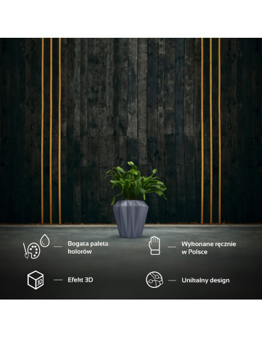 Donica Rack Midnight Gray 9 cm