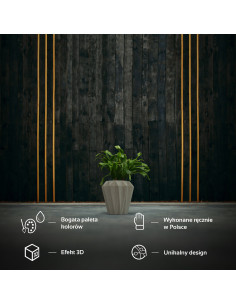 Donica Rack Unpainted 9 cm