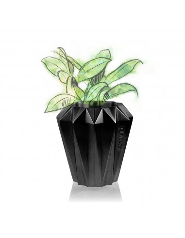 Donica Rack Black Metallic 9 cm