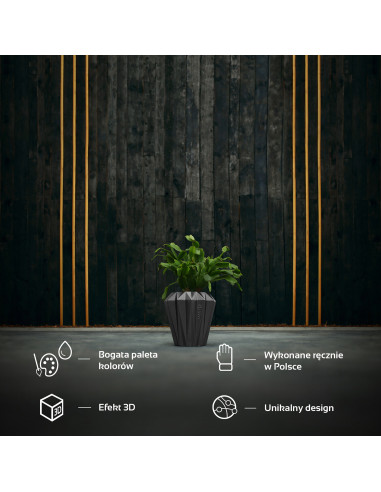 Donica Rack Steel Poli 9 cm