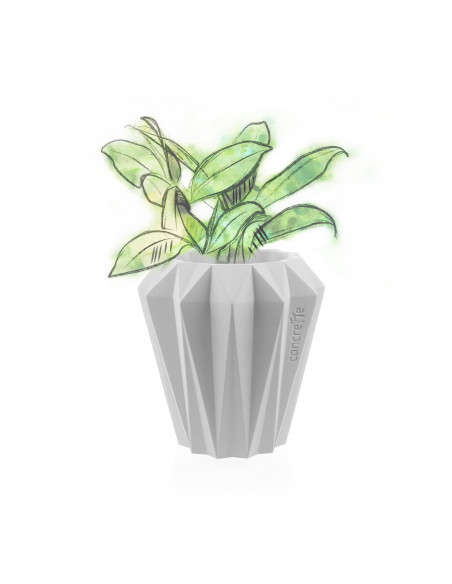 Donica Rack White Poli Matt 9 cm