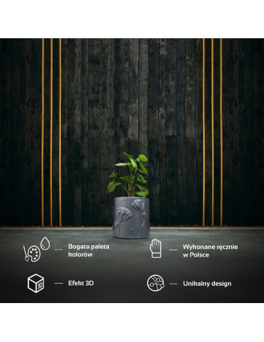 Donica Flower Deco Steel Poli 13 cm