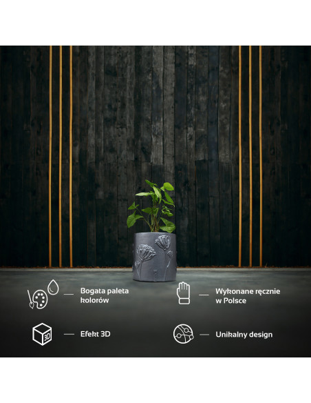 Donica Flower Deco Steel Poli 13 cm