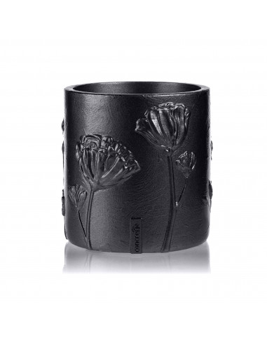 Donica Flower Deco Black Metallic 13 cm