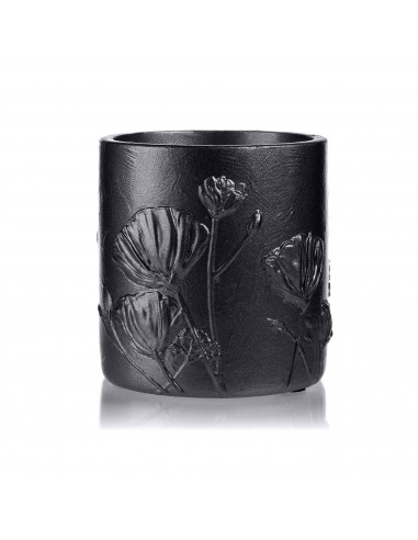 Donica Flower Deco Black Metallic 13 cm