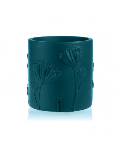 Donica Flower Deco Dark Turquoise...