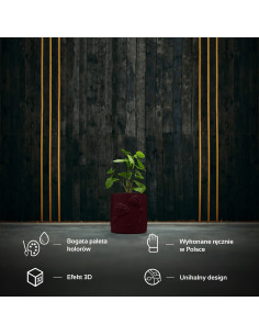 Donica Flower Deco Maroon...