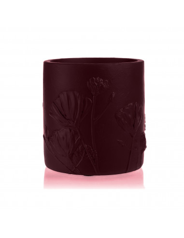 Donica Flower Deco Maroon Poli 13 cm