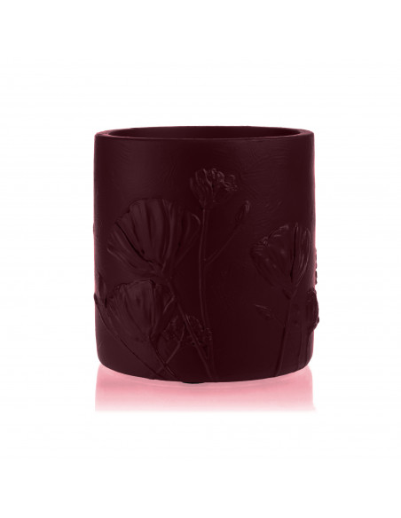 Donica Flower Deco Maroon Poli 13 cm
