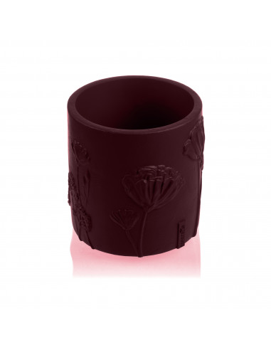 Donica Flower Deco Maroon Poli 13 cm