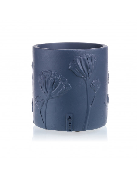 Donica Flower Deco Midnight Gray 13 cm