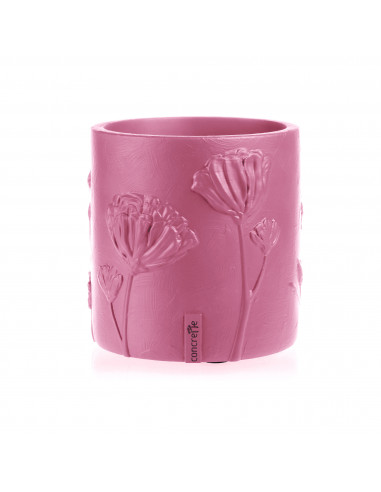 Donica Flower Deco Candy Pink Poli 13 cm