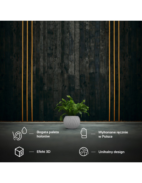 Donica Bauble White Poli 7,6 cm