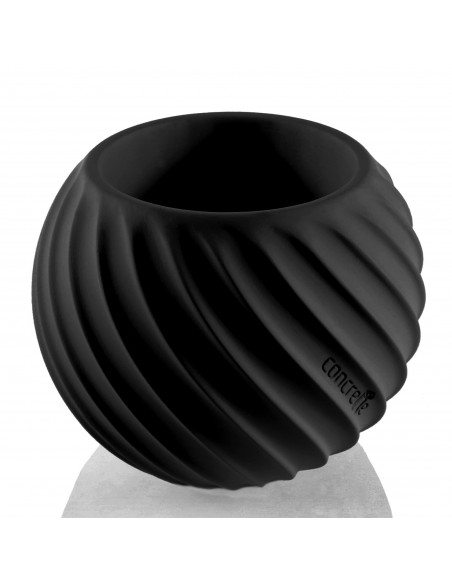 Donica Bauble Wave Black Matt Poli 7,6 cm
