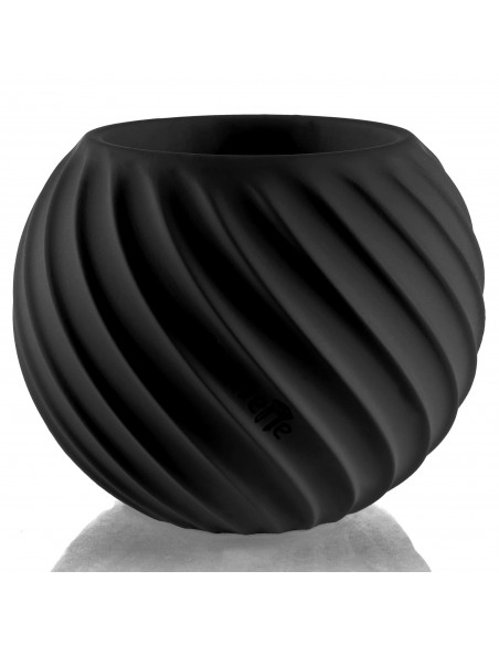 Donica Bauble Wave Black Matt Poli 7,6 cm