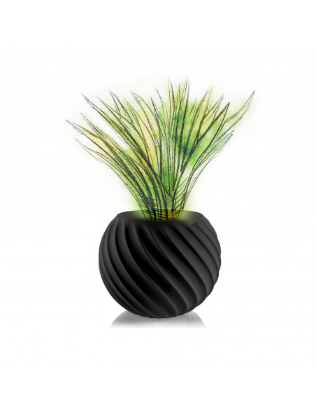 Donica Bauble Wave Black Matt Poli 7,6 cm