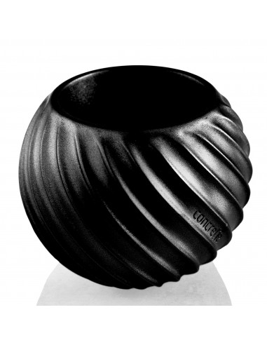Donica Bauble Wave Black Metallic Poli 7,6 cm
