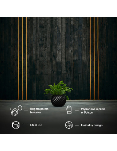 Donica Bauble Wave Black Metallic...