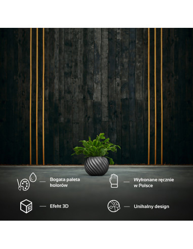 Donica Bauble Wave Steel Poli 7,6 cm